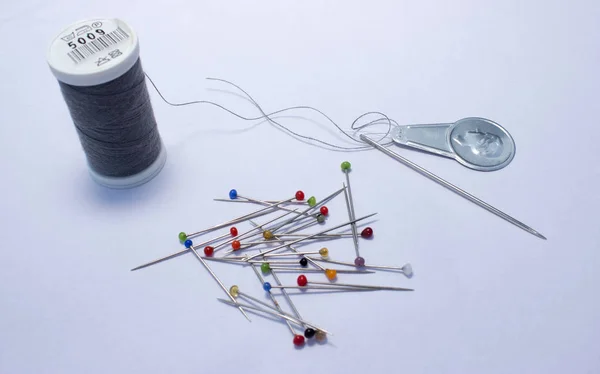 Sewing, spool with yarn for handmade — Stock Photo, Image