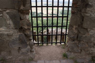 Bir görünüm penceresi ile Izgaralar peyzaj üzerinde.