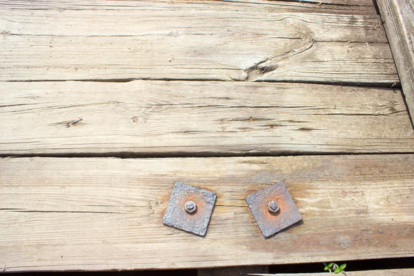 Tornillos oxidados con arandelas —  Fotos de Stock