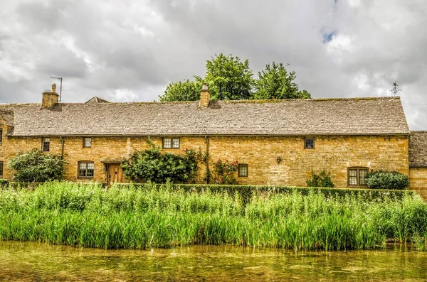 Terrace cottages at Lower Slaughter — Stock Photo, Image