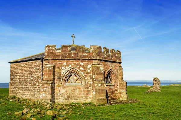 De overblijfselen van Cockersand Abbey in Lancashire — Stockfoto