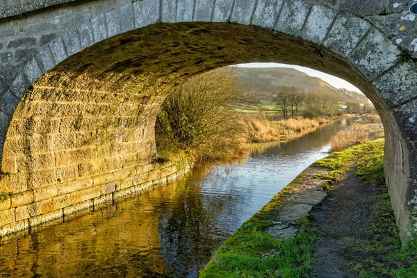 Eine Brücke über den Lancasterkanal — Stockfoto