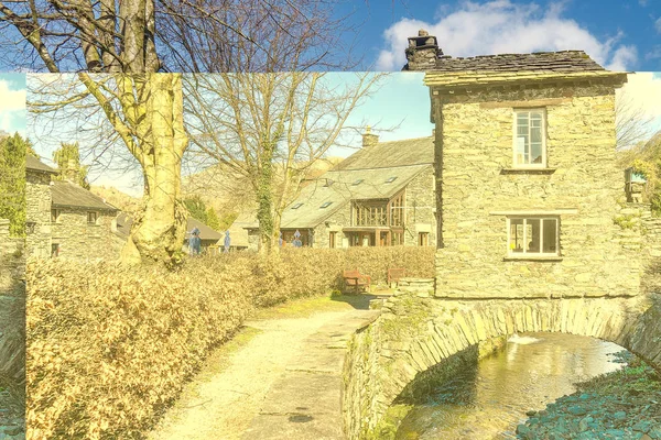 The Bridge House, Ambleside. A well known tourist attraction. — Stock Photo, Image