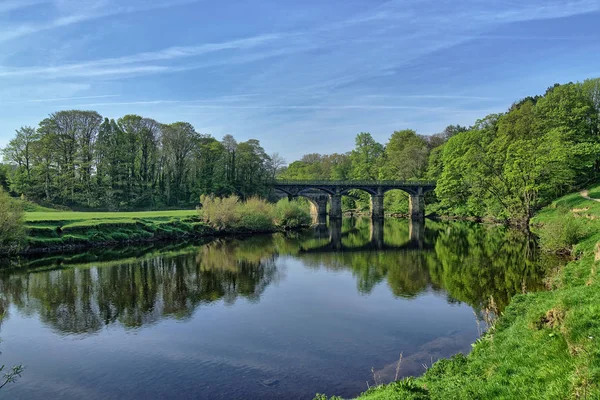 Die Flusslune, in der Nähe von Lancaster, im Frühling — Stockfoto