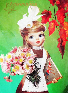 Sovyet kartpostal ilk Eylül'e adamış