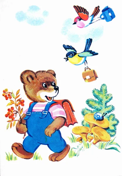 Sovyet kartpostal ilk Eylül'e adamış