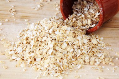 Yulaf ezmesi gevreği yakın çekim