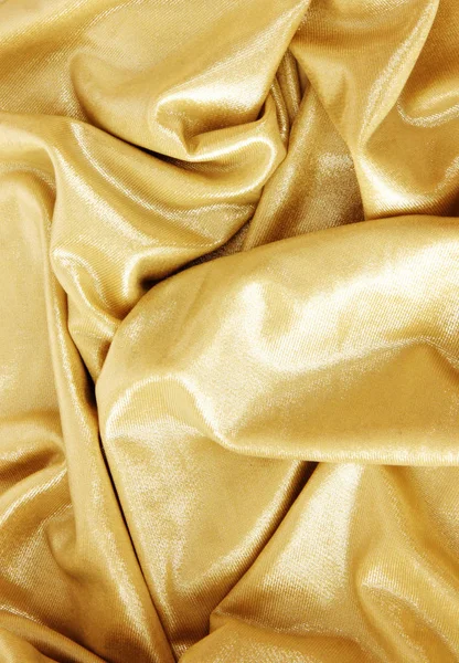 Golden fabric texture — Stock Photo, Image