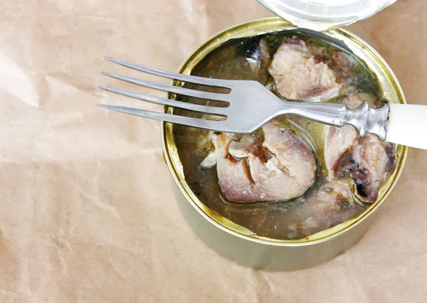 Sardinha de peixe em lata — Fotografia de Stock