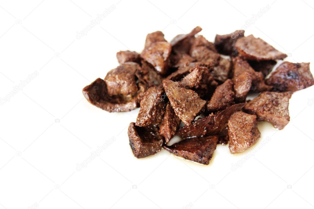 roasted liver isolated