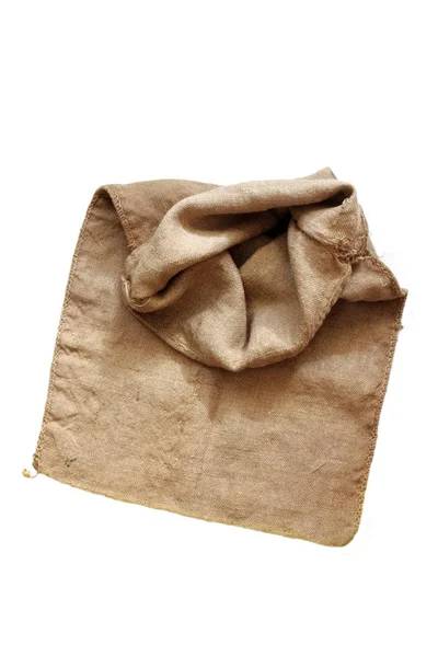 Pusty worek na białym tle — Zdjęcie stockowe