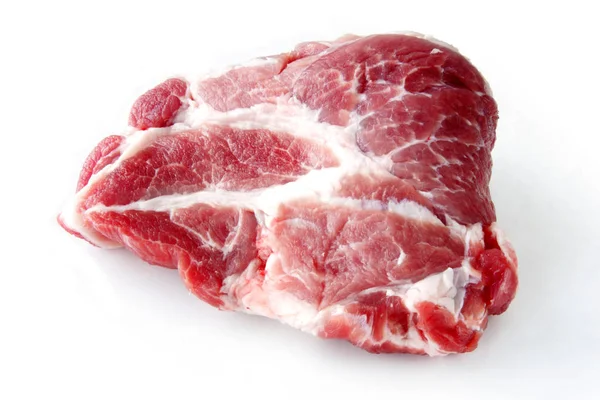 Νωπό χοιρινό κρέας απομονωθεί — Φωτογραφία Αρχείου
