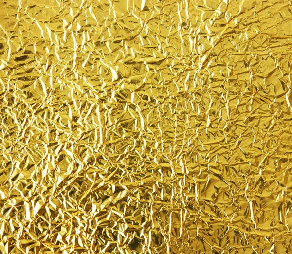 Fondo de textura de lámina de oro amarillo brillante —  Fotos de Stock