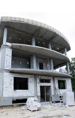 ev yapım aşamasında görüntüsünü