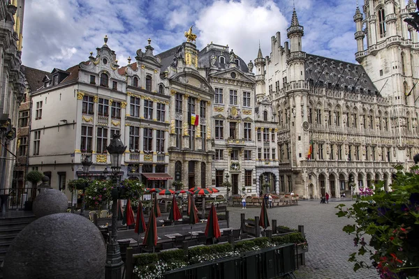 Bella Bella Bruxelles Belgio 2016 Con Suoi Vecchi Edifici Massicci — Foto Stock