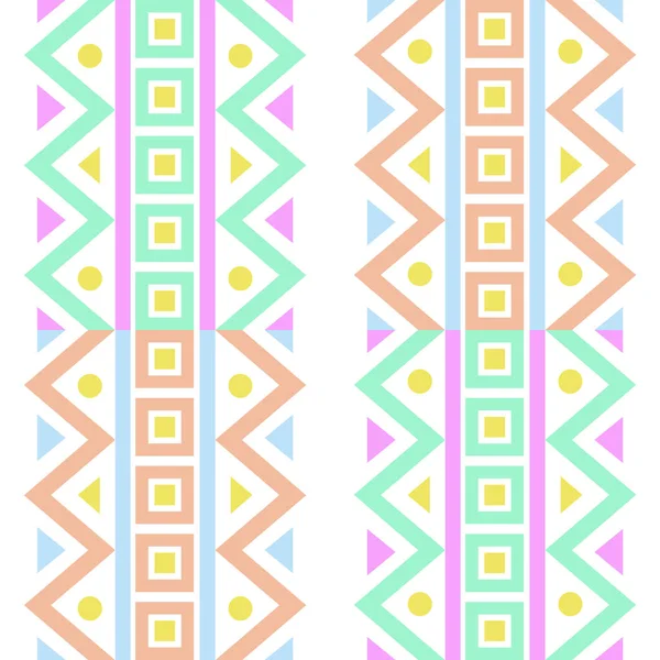 Fond de motif géométrique coloré sans couture, comme motif natif — Image vectorielle