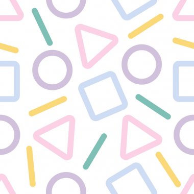 kesintisiz renkli soyut geometrik desen arka plan