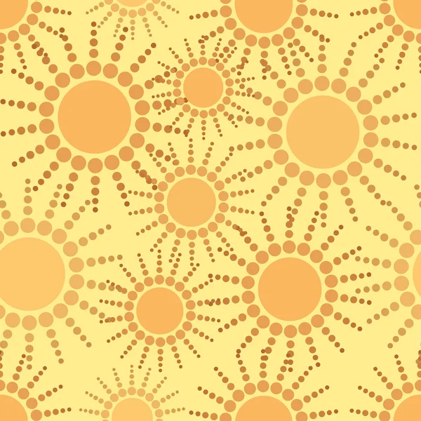 Seamless abstract sunny pattern background — Stock Vector