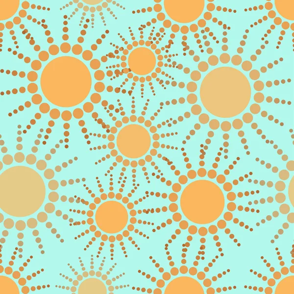 Seamless abstract sunny pattern background — Stock Vector