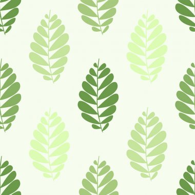 yeşil yaprakları ile sorunsuz doğa desen arka plan