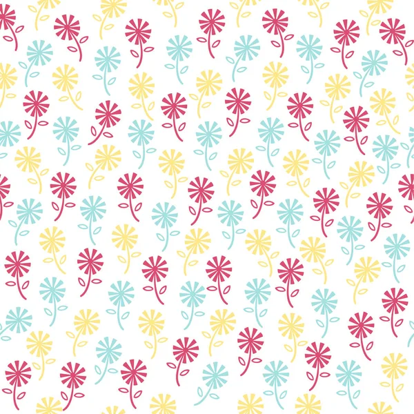 Nahtlose bunte florale Muster Hintergrund — Stockvektor