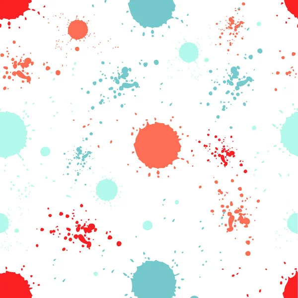 Motif abstrait sans couture et coloré de texture grunge des taches — Image vectorielle