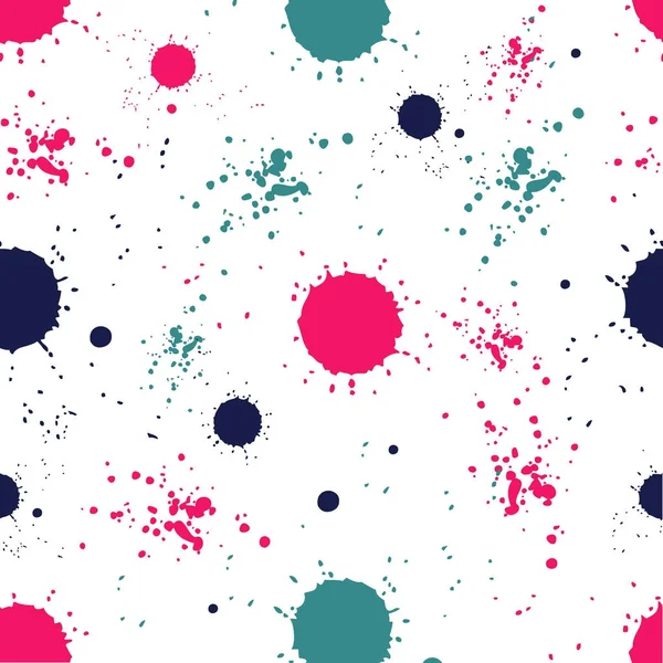 Motif abstrait sans couture de texture grunge de taches — Image vectorielle