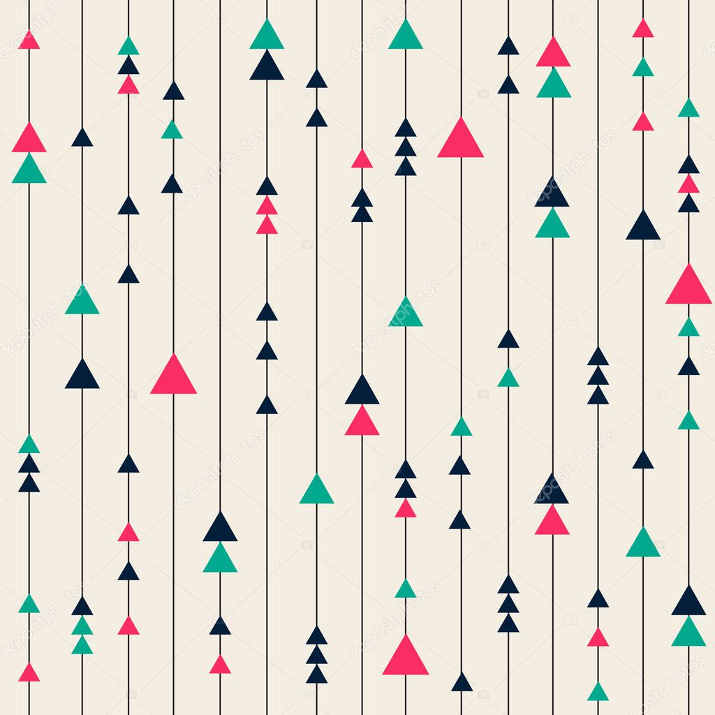 seamless colorful pattern background from lines and triangle