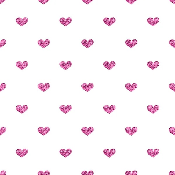 ゴールドとピンクの心白の背景 かわいいシームレスれたら ストックベクター C Flovie