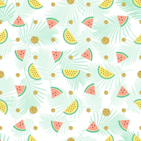 mix karpuz desen arka plan ile sorunsuz altın nokta glitter