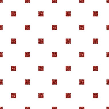 Beyaz arka plan ile sorunsuz kırmızı parlak kare desen