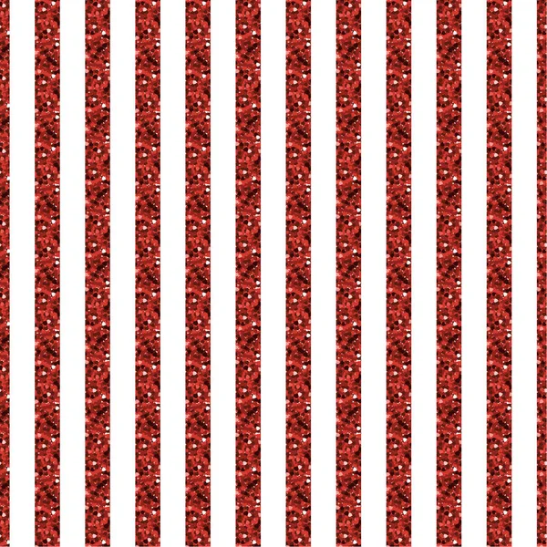 无缝的红色条纹闪光和白色图案背景 — 图库矢量图片