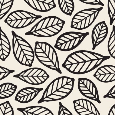 sorunsuz tek renkli yaprak desen arka plan