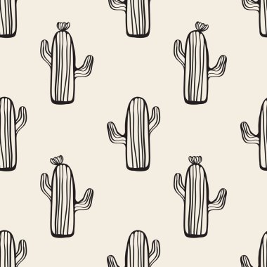 çiçek desen arka plan ile sorunsuz tek renkli kaktüs.