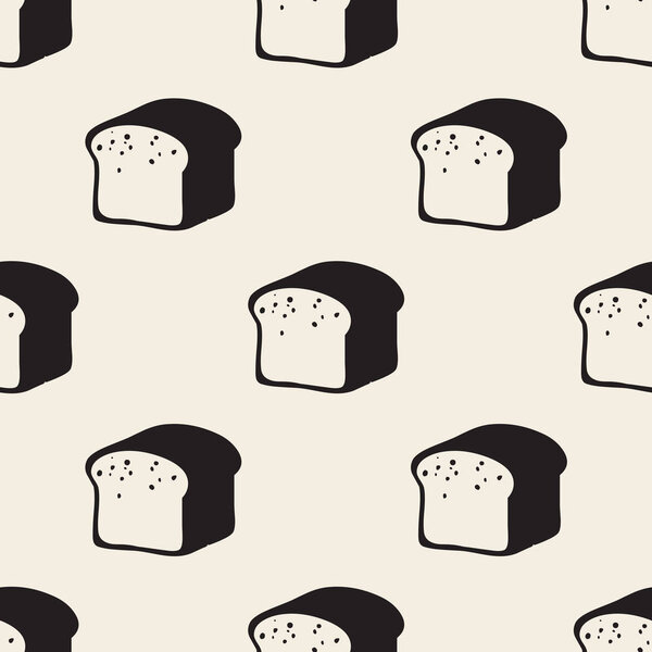 бесшовный ряд хлеба узор фона
