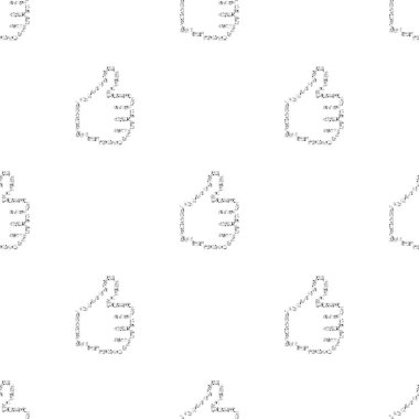 Kusursuz gümüş rengi pikseller beyaz arkaplanda başparmak izi oluşturur