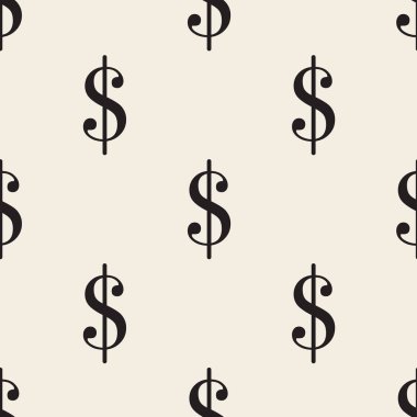 Kusursuz tek renkli dolar desenli arkaplan