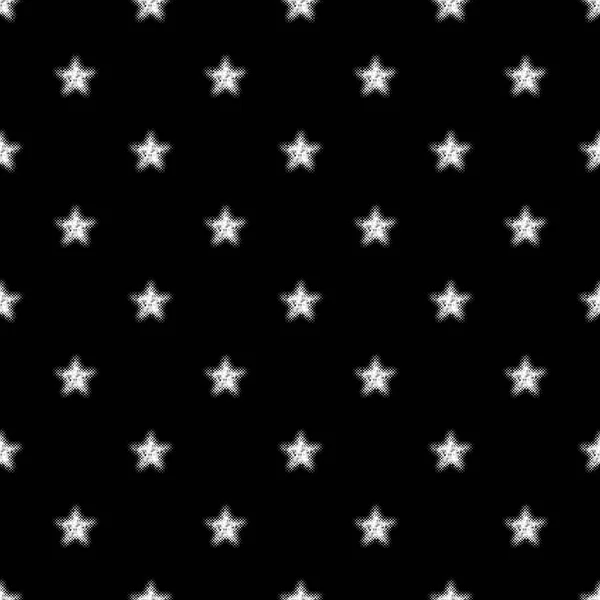 Серебристый Блеск Блестящая Звезда Рисунок Черном Фоне — стоковый вектор