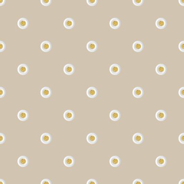 Beyaz noktalı kağıt desenli kusursuz altın nokta parıltısı