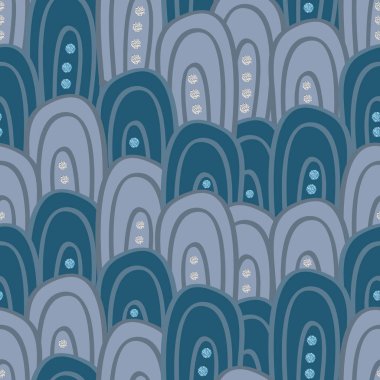 Noktalı ışıltı desenli kusursuz soyut dalga