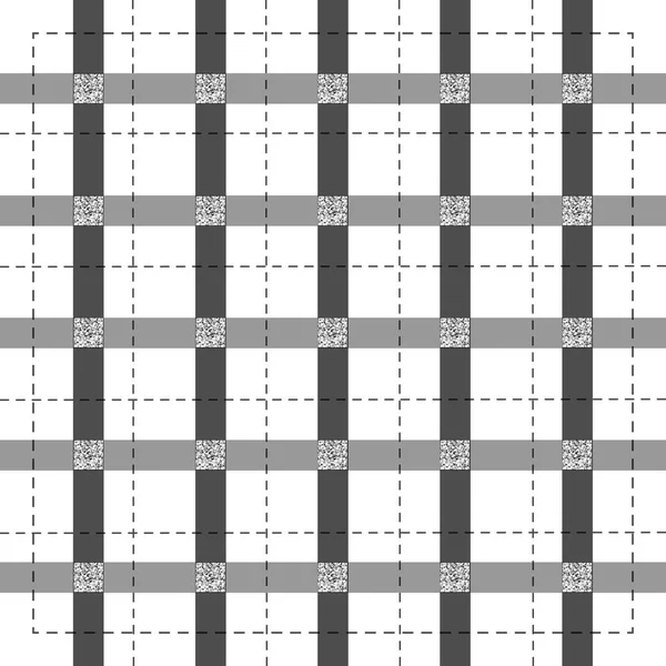 Бесшовный Рисунок Серой Полосы Белом Фоне Серебристым Квадратным Блеском — стоковый вектор