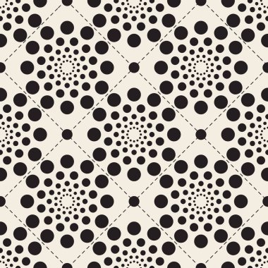 Polka nokta desenli arkaplandan kusursuz tek renkli soyut çiçek