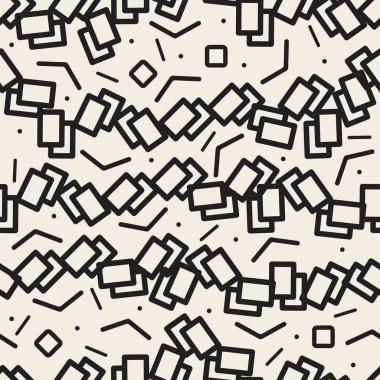 Kusursuz karalama geometrik monokrom desen arkaplanı