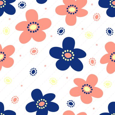 Çizgili arkaplanda benek desenli pürüzsüz renkli bir el çizimi.