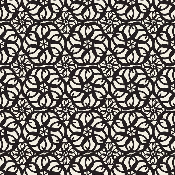 从几何联系看无缝抽象花卉图案背景 — 图库矢量图片