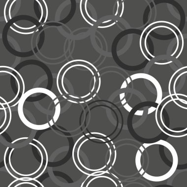 Kusursuz tek renkli gri daire desenli arkaplan