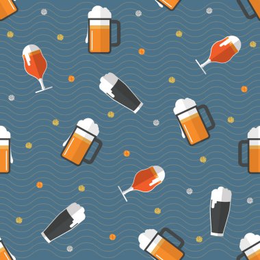 Pırıl pırıl bira bardağıyla kusursuz bir arka plan.