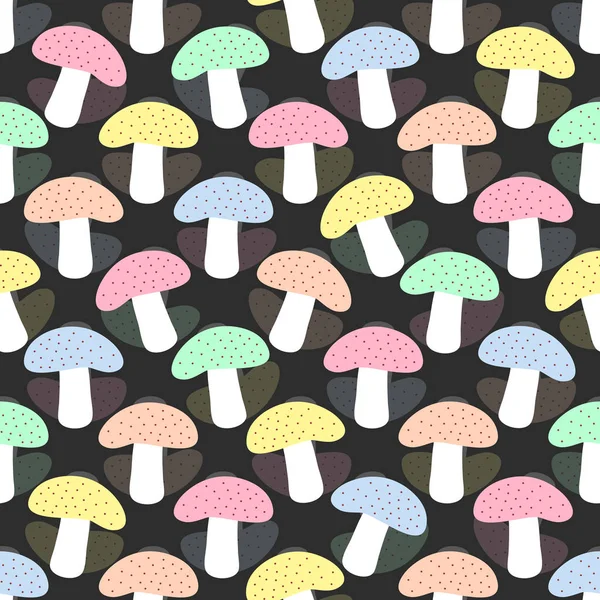 Renkli mantarlı kusursuz doğa düzeni