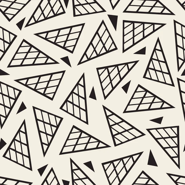 Fondo Patrón Abstracto Monocromo Sin Costuras Con Triángulo — Archivo Imágenes Vectoriales