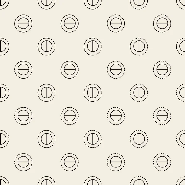 Seamless Monochrome Geometric Pattern Background Dot Shape — Stock Vector